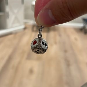 Swarovski dice charm
